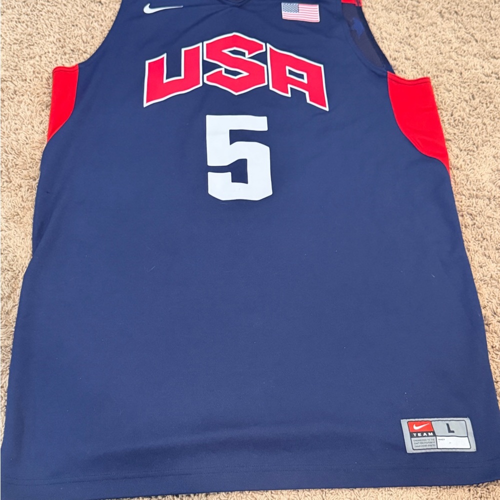 Nike Team USA Basketball 2012 Olympics Rio Kevin Durant #5 Jersey Size Large New